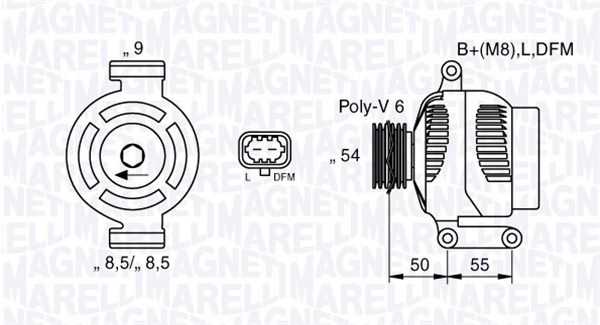 063377424010 MAGNETI MARELLI Генератор
