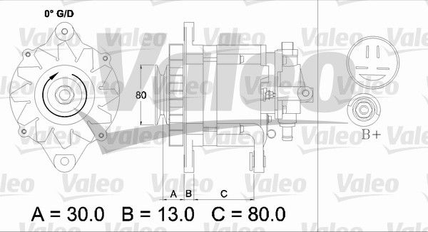 436725 VALEO Генератор