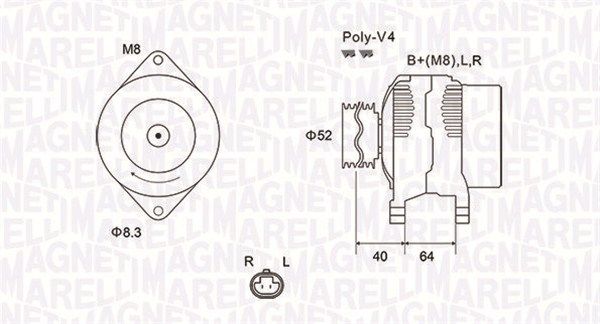 063732023010 MAGNETI MARELLI Генератор