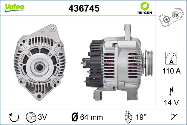 436745 VALEO Генератор
