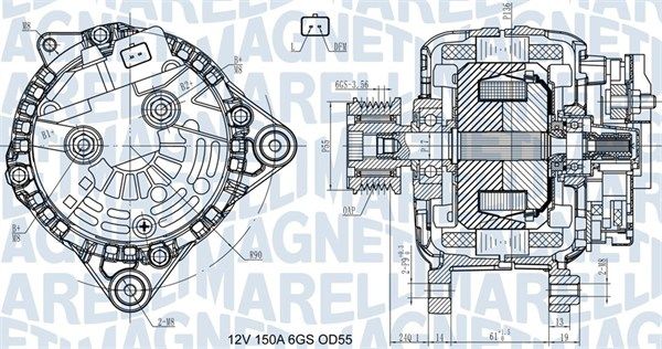063731435410 MAGNETI MARELLI Генератор