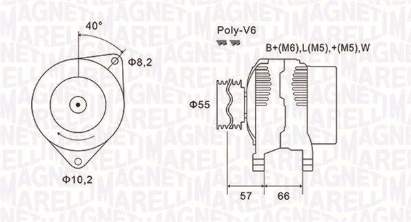 063731036010 MAGNETI MARELLI Генератор