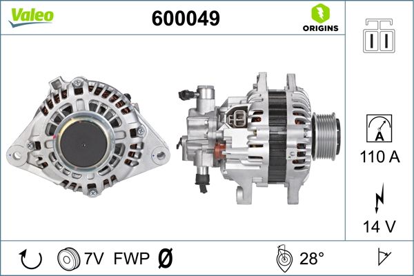 600049 VALEO Генератор