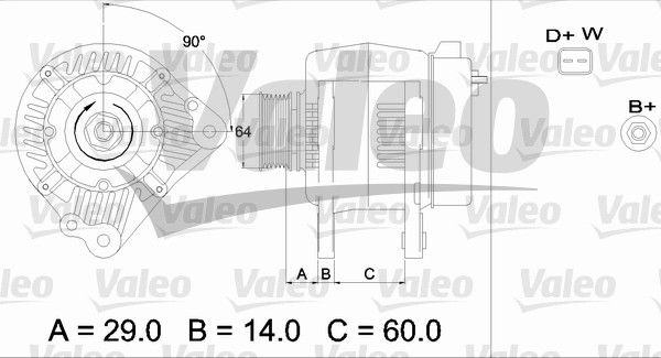 436484 VALEO Генератор