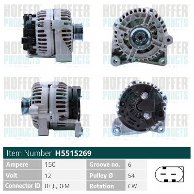 H5515269 HOFFER Генератор