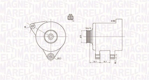 063731789010 MAGNETI MARELLI Генератор