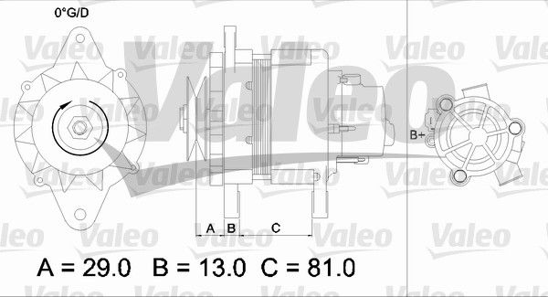 436550 VALEO Генератор