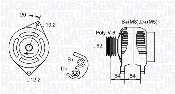 063321729010 MAGNETI MARELLI Генератор