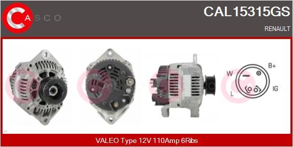 CAL15315GS CASCO Генератор