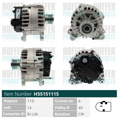 H55151115 HOFFER Генератор