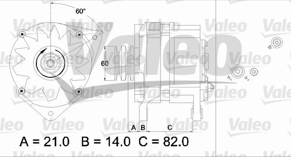 436786 VALEO Генератор