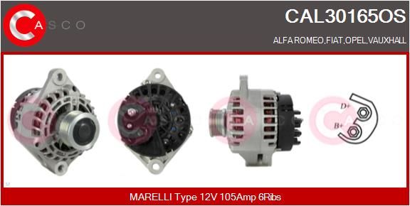 CAL30165OS CASCO Генератор