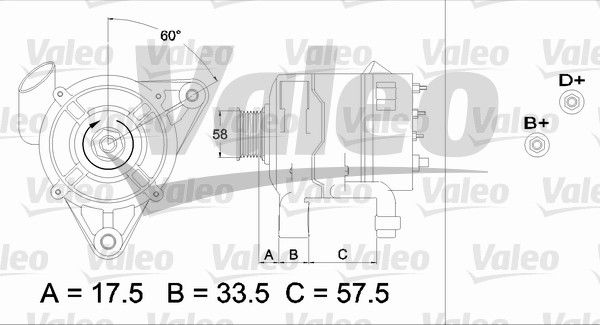 437181 VALEO Генератор