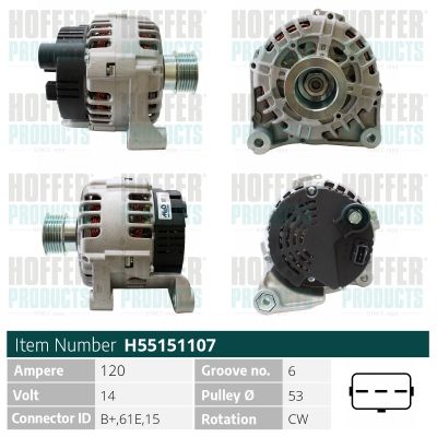 H55151107 HOFFER Генератор