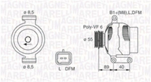 063731544010 MAGNETI MARELLI Генератор
