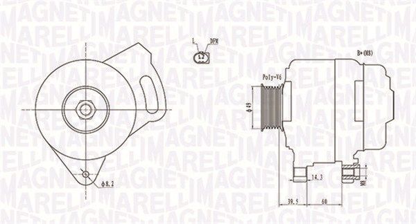 063731750010 MAGNETI MARELLI Генератор