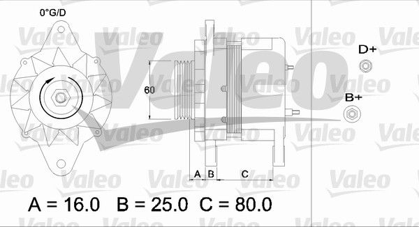 436547 VALEO Генератор