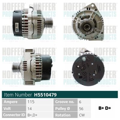 H5510479 HOFFER Генератор