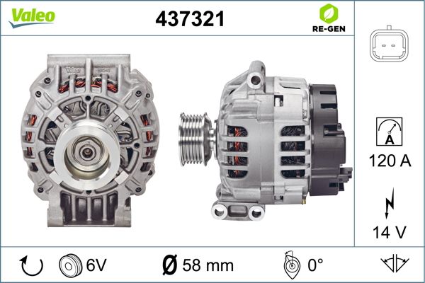 437321 VALEO Генератор