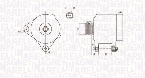063731768010 MAGNETI MARELLI Генератор