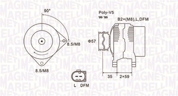 063731675010 MAGNETI MARELLI Генератор