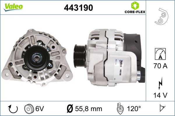 443190 VALEO Генератор