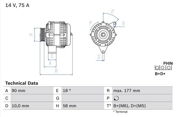 0986049111 BOSCH Генератор