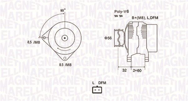 063731662010 MAGNETI MARELLI Генератор