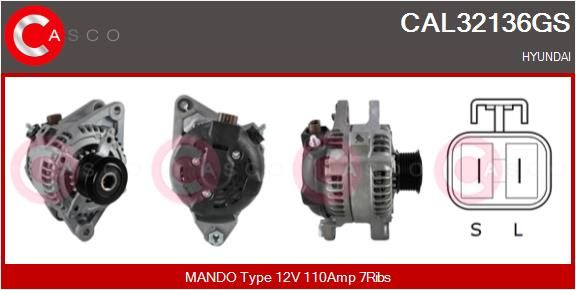 CAL32136GS CASCO Генератор