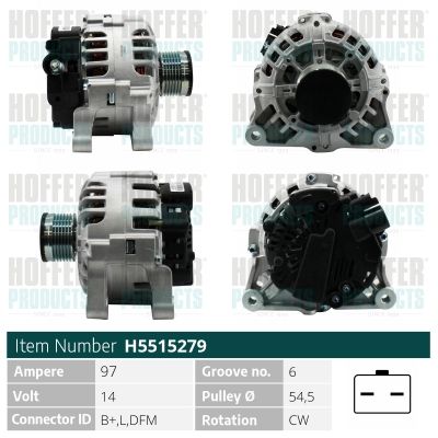 H5515279 HOFFER Генератор