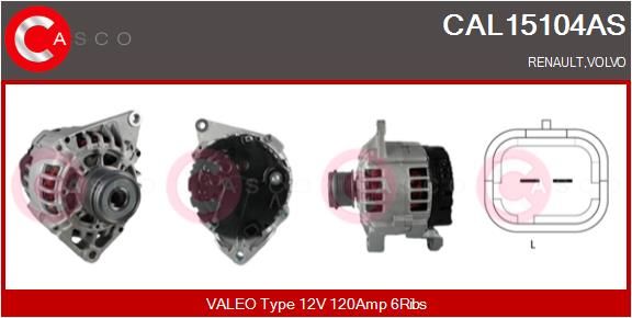 CAL15104AS CASCO Генератор