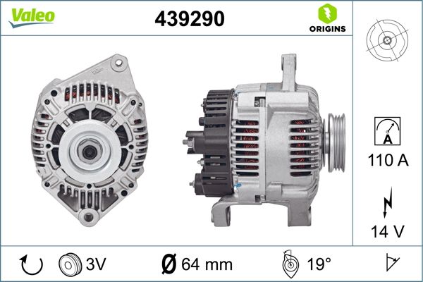 439290 VALEO Генератор