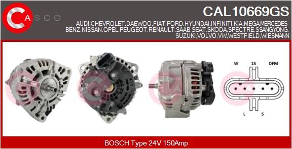 CAL10669GS CASCO Генератор