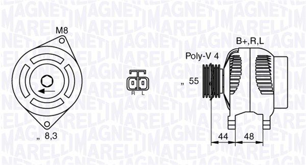 063532628010 MAGNETI MARELLI Генератор