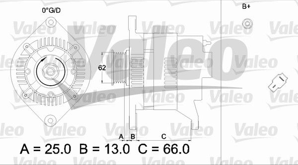 436528 VALEO Генератор