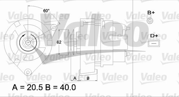 433352 VALEO Генератор