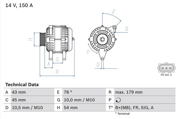 0986049161 BOSCH Генератор