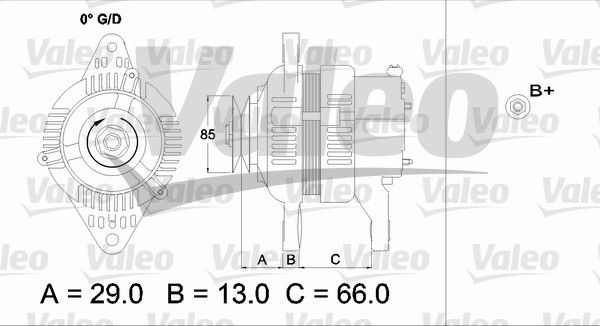 437157 VALEO Генератор