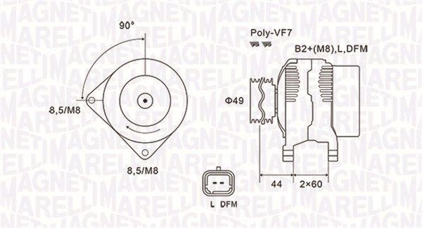 063731877010 MAGNETI MARELLI Генератор