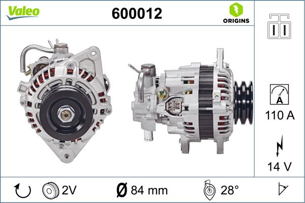 600012 VALEO Генератор