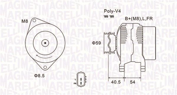 063731927010 MAGNETI MARELLI Генератор