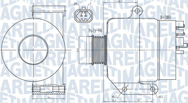 063731987010 MAGNETI MARELLI Генератор