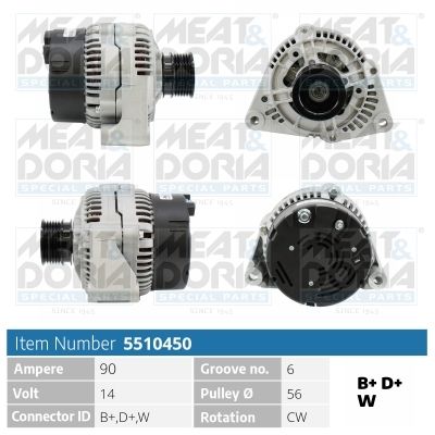 5510450 MEAT & DORIA Генератор