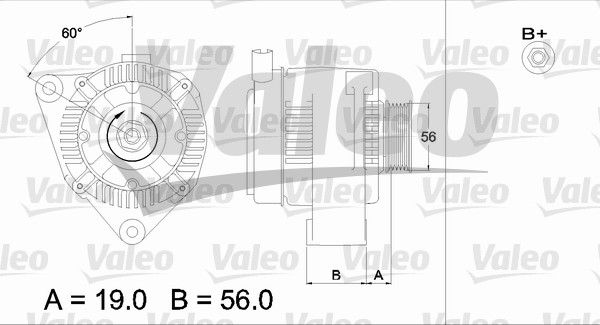 437186 VALEO Генератор
