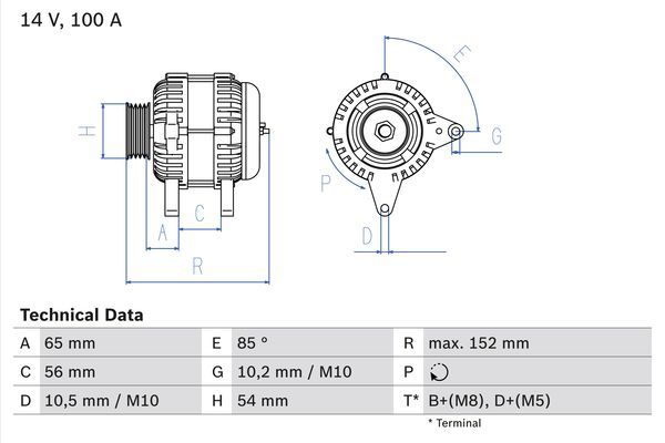 0986047270 BOSCH Генератор