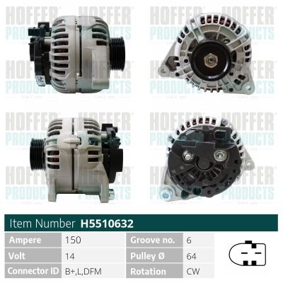 H5510632 HOFFER Генератор