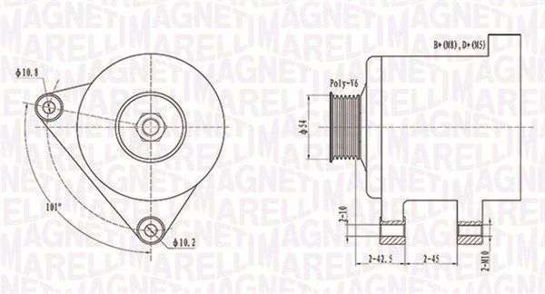 063731509010 MAGNETI MARELLI Генератор