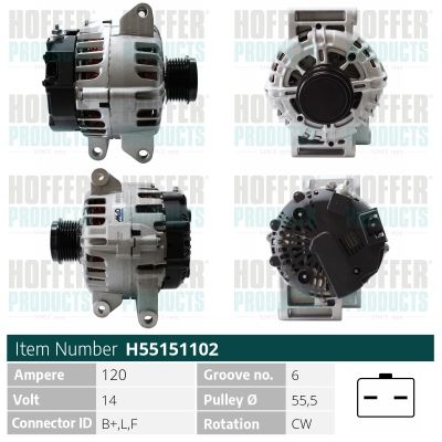 H55151102 HOFFER Генератор