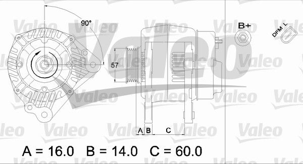 437412 VALEO Генератор