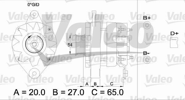 436473 VALEO Генератор
